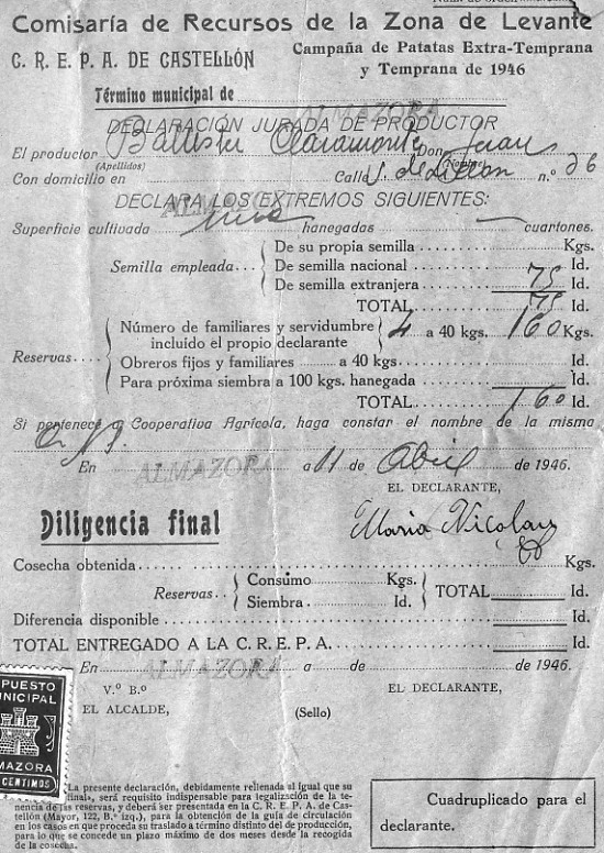 Declaracions