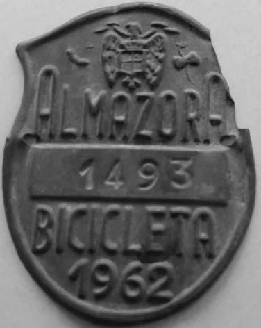 Placa de bicicleta