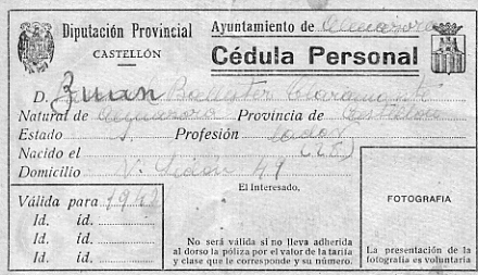 Cèdules personals